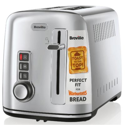Breville VTT570 Perfect Fit for Warbutons 2 Slice Toaster in Polished Stainless Breville VTT570 Perfect Fit for Warbutons 2 Slice Toaster in Polished Stainless